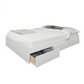 The Nexera Modern Double Storage Bed Frame