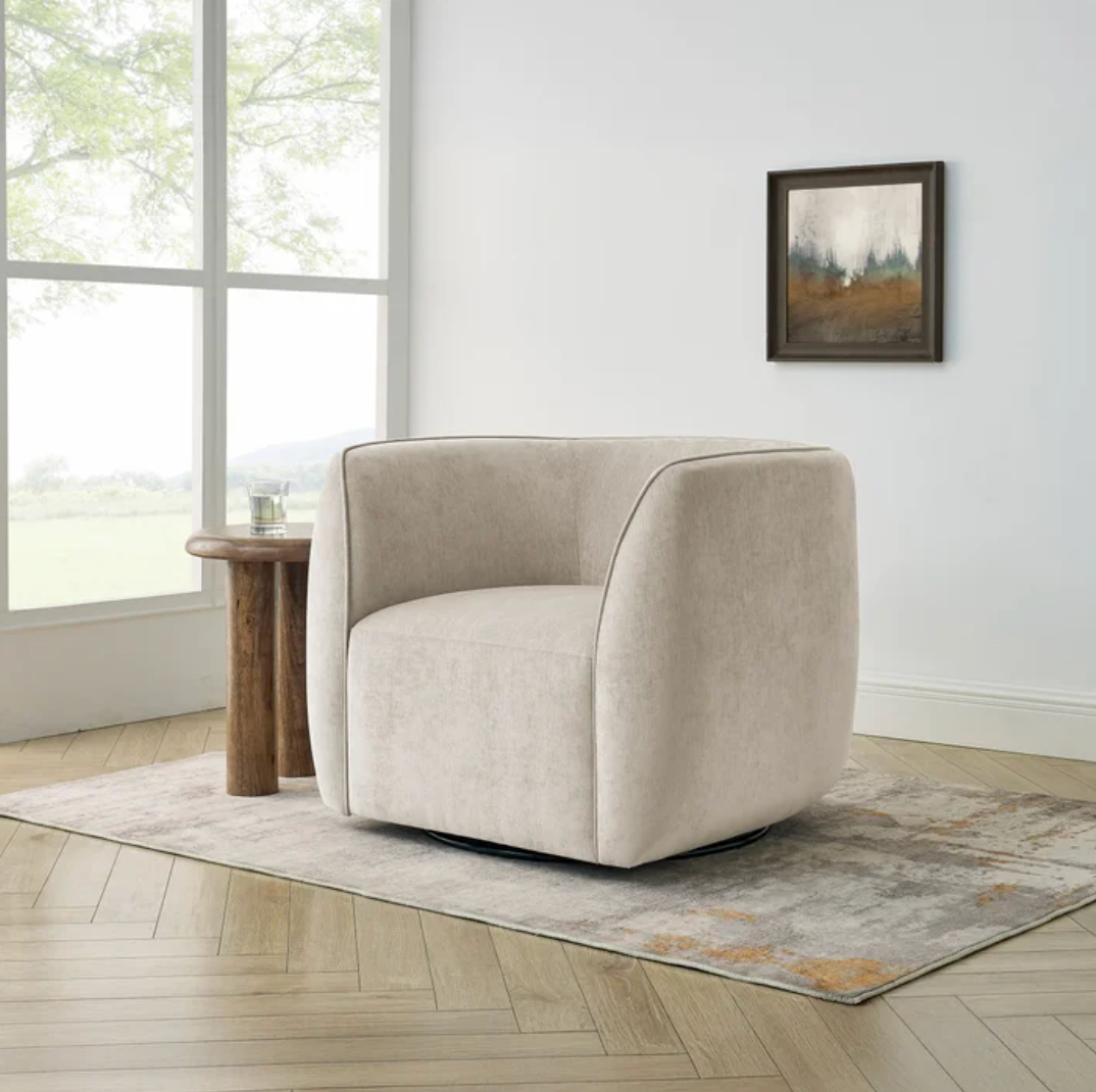 The Elle Fabric Swivel Chair