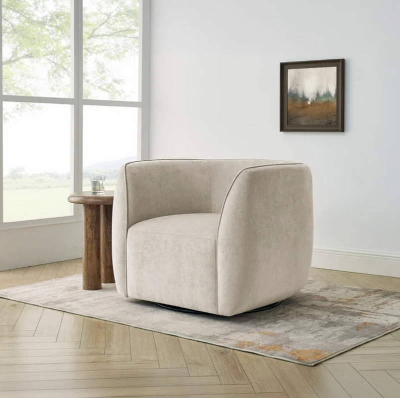 The Elle Fabric Swivel Chair