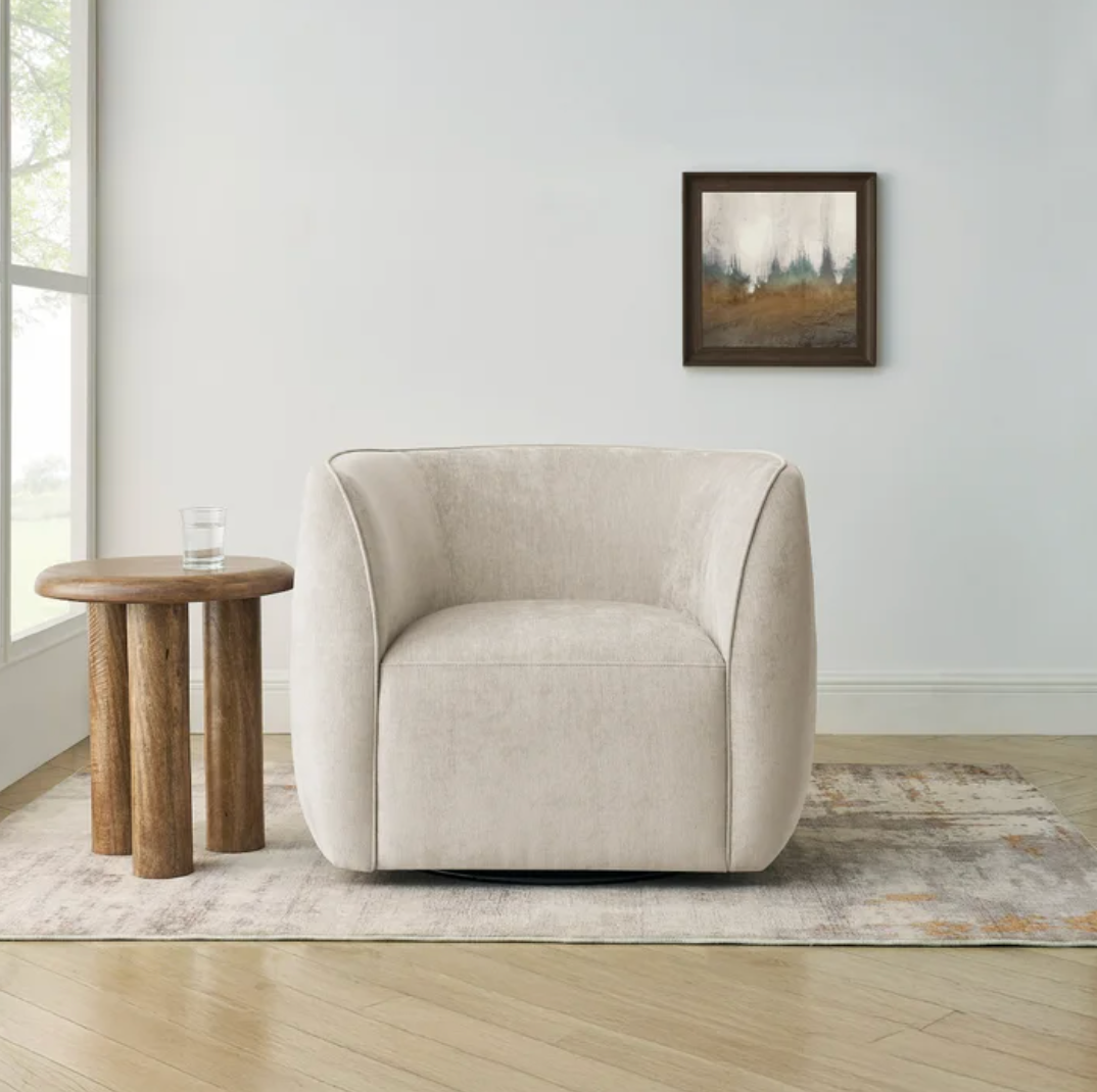 The Elle Fabric Swivel Chair