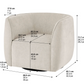 The Elle Fabric Swivel Chair