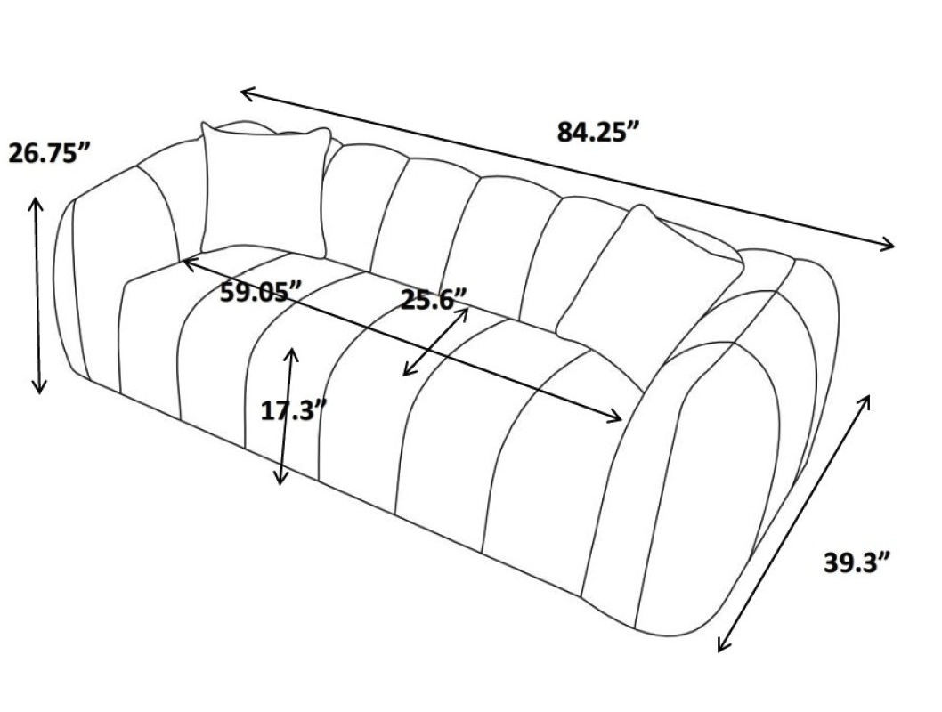 The Taupe Page Sofa