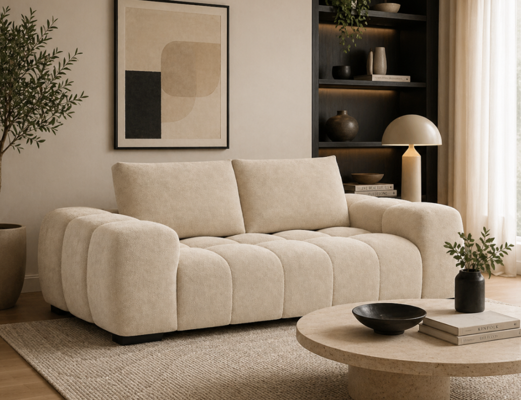 The Beige Ron Sofa