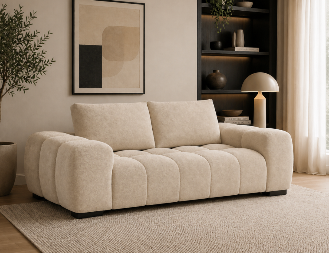 The Beige Ron Sofa