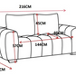 The Beige Ron Sofa