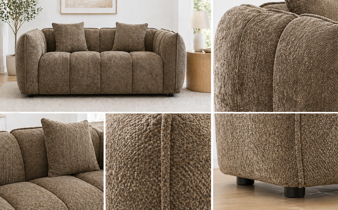 The Taupe Page Loveseat