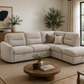 The Beige Town Sofa Bed - RHF