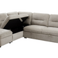 The Beige Town Sofa Bed - LHF