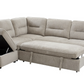 The Beige Town Sofa Bed - LHF