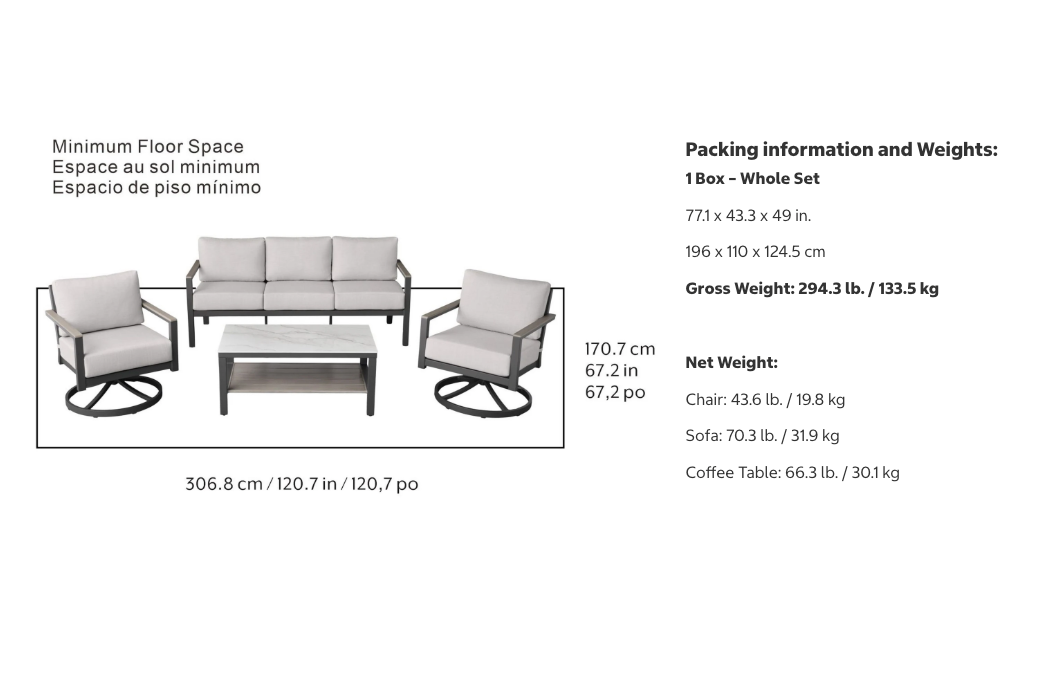 The Nicolet 4-Piece Patio