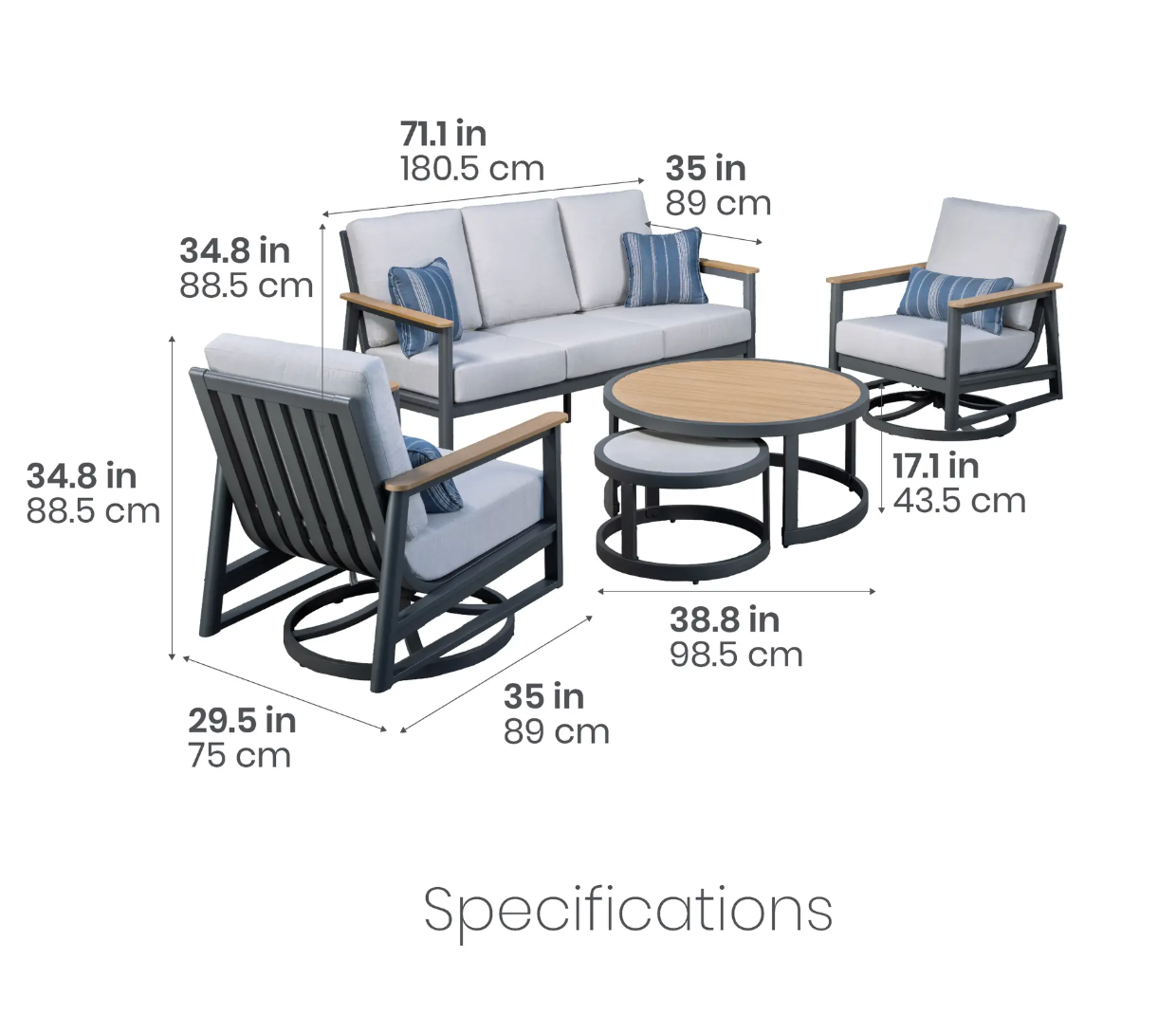 The Sara 5-Piece Patio
