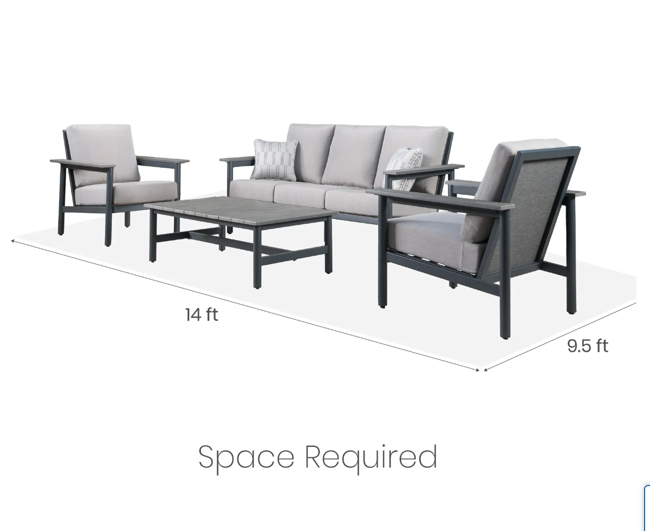 The Citadel 4-Piece Patio