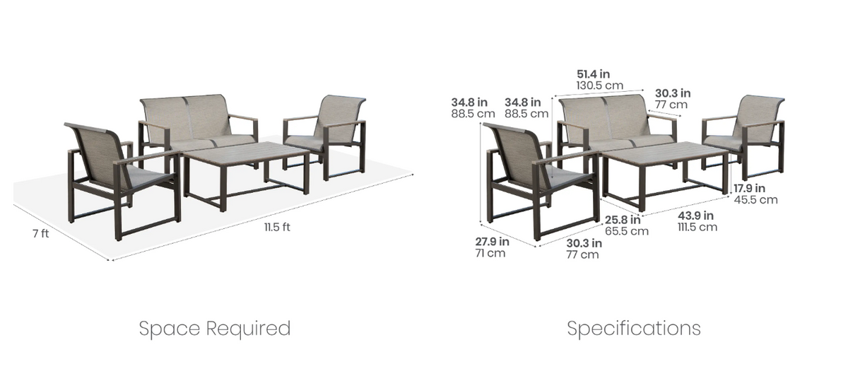 The Helio 4-Piece Patio