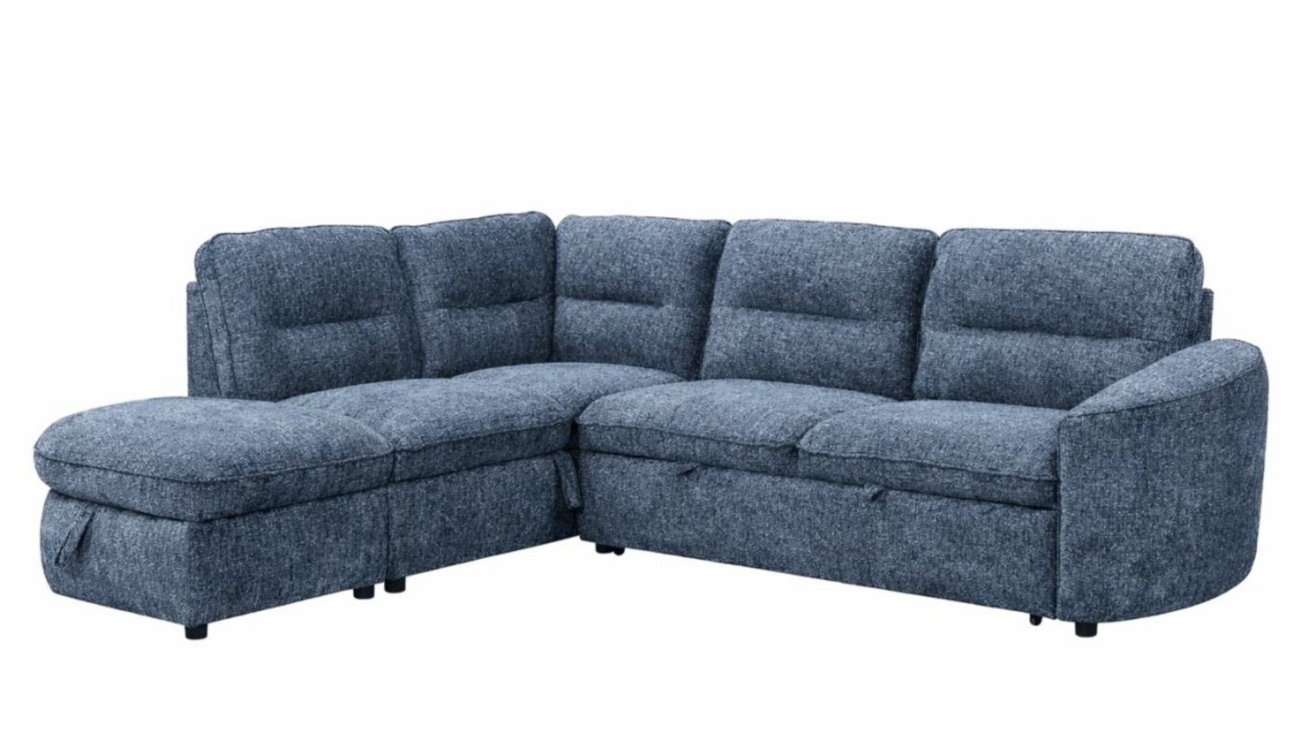 The Blue Town Sofa Bed - LHF