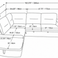 The Blue Town Sofa Bed - LHF