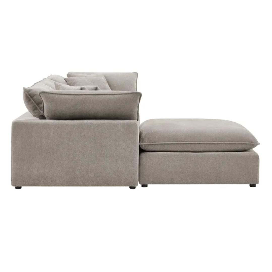 The 4-Piece Open-Ended Taupe Sereen