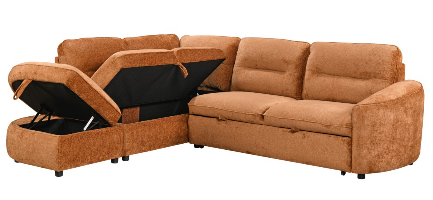 The Orange Town Sofa Bed - LHF