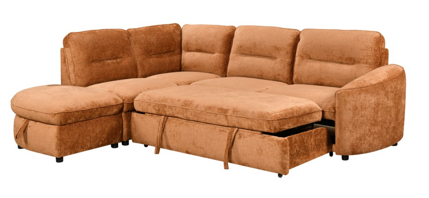 The Orange Town Sofa Bed - LHF