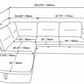The Orange Town Sofa Bed - LHF