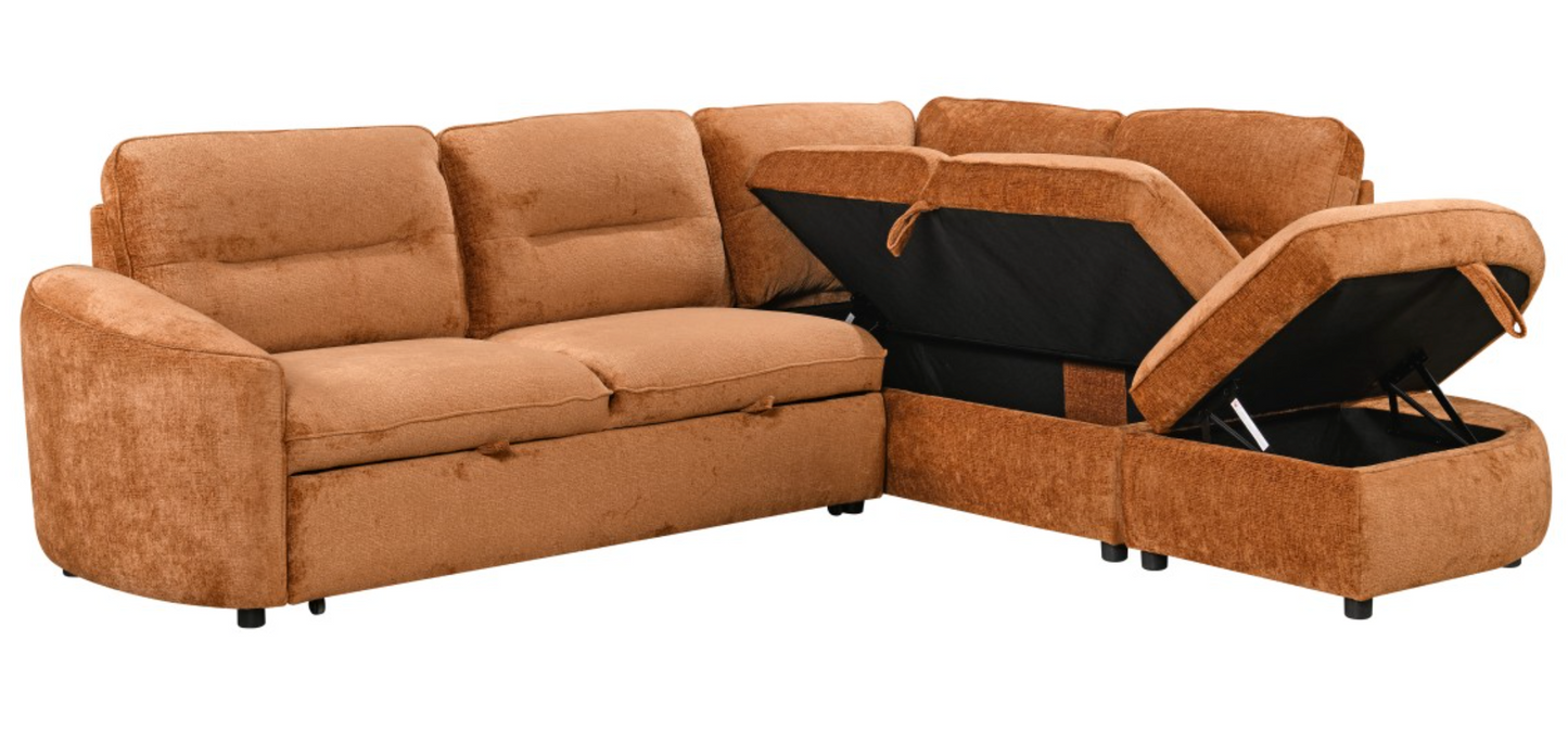The Orange Town Sofa Bed - RHF