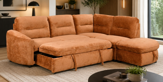 The Orange Town Sofa Bed - RHF