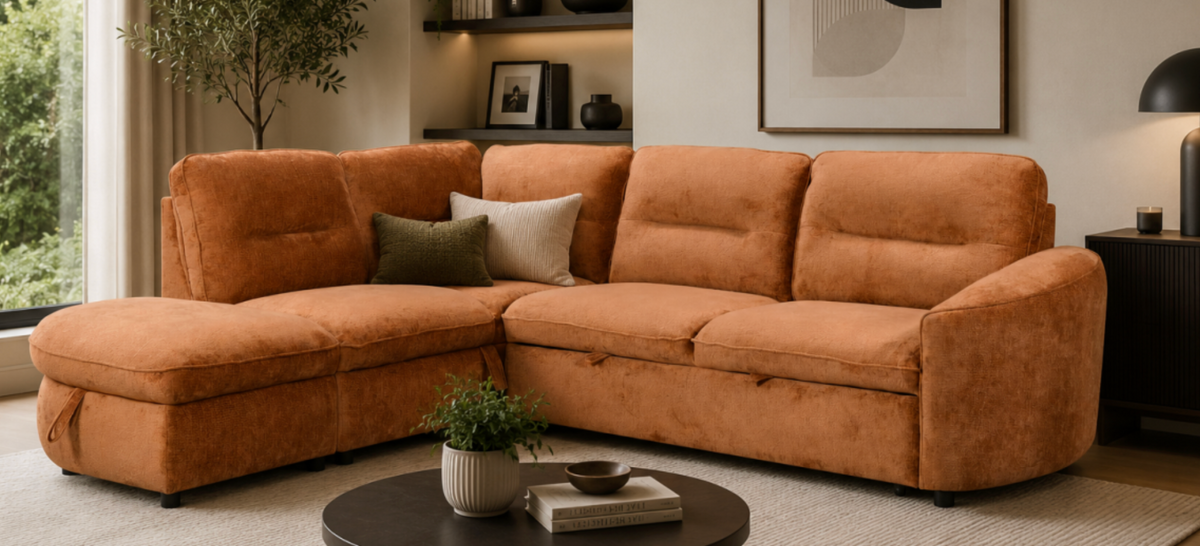 The Orange Town Sofa Bed